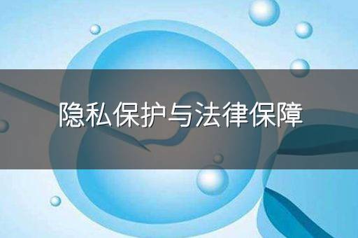 隐私保护与法律保障